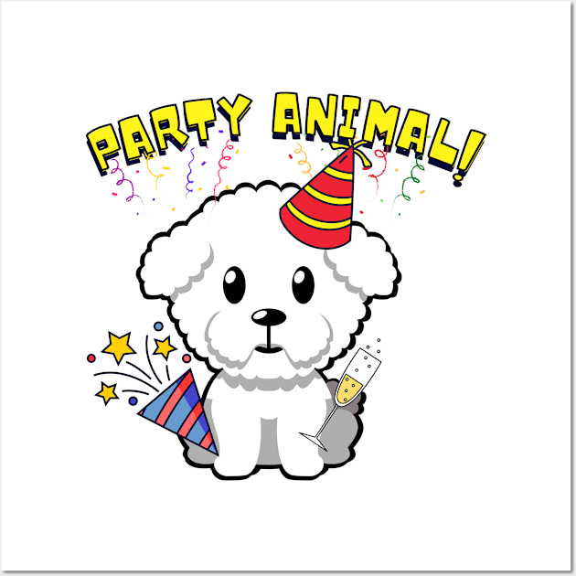 Party Animal - Furry Dog Wall Art by Pet Station